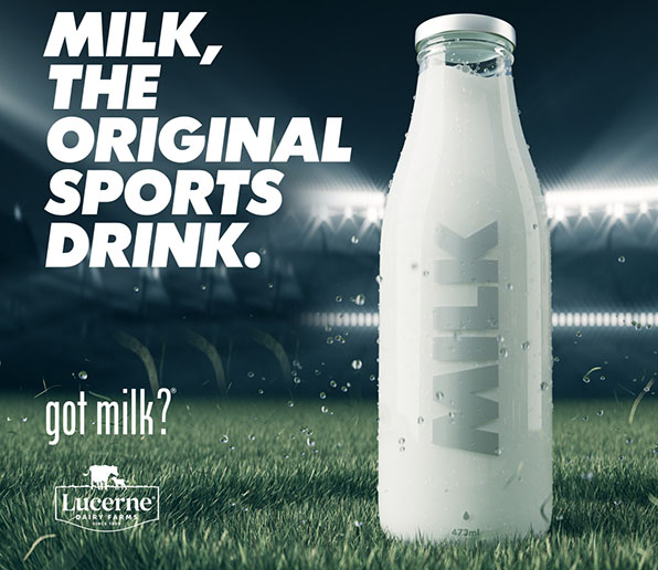 Milk, the original sports drink.