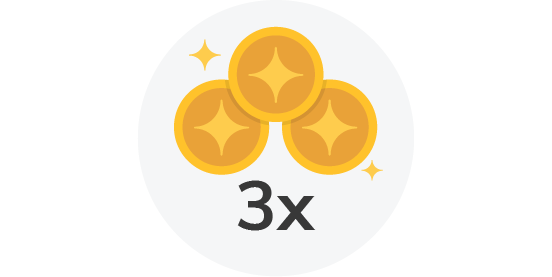 3x rewards icon